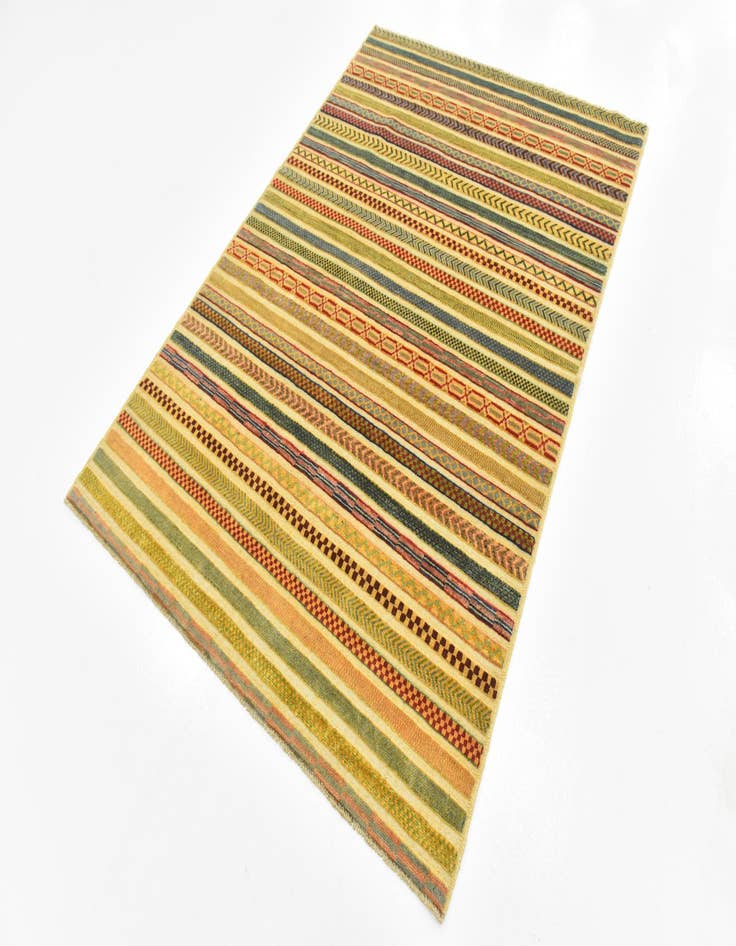 Detail image of  4' 10 x 6' 10  Hand Knotted Modern Ziegler Rug