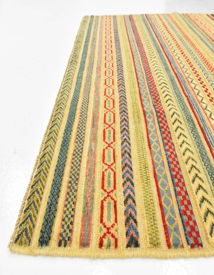 Detail image of  4' 10 x 6' 10  Hand Knotted Modern Ziegler Rug