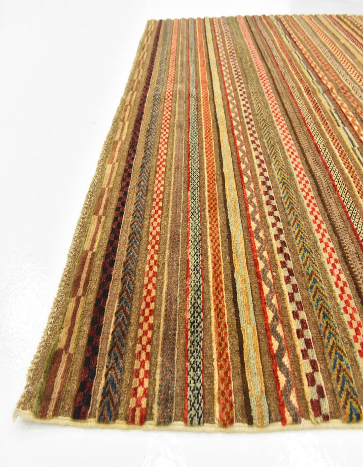 Detail image of  5' x 6' 8  Hand Knotted Modern Ziegler Rug