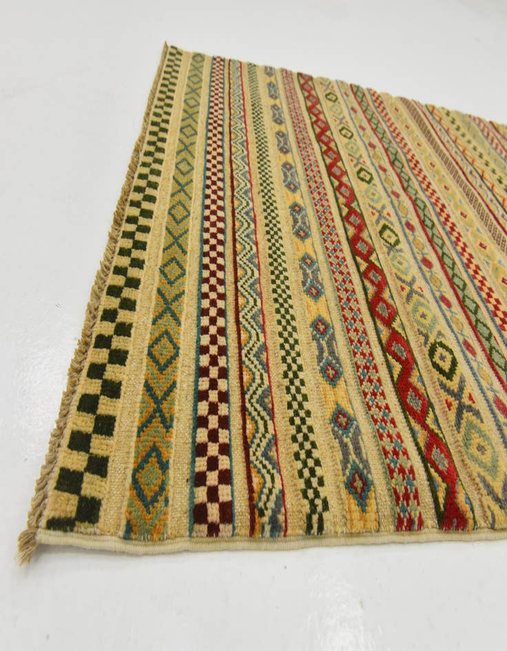 Detail image of  2' 10 x 4'  Hand Knotted Modern Ziegler Rug