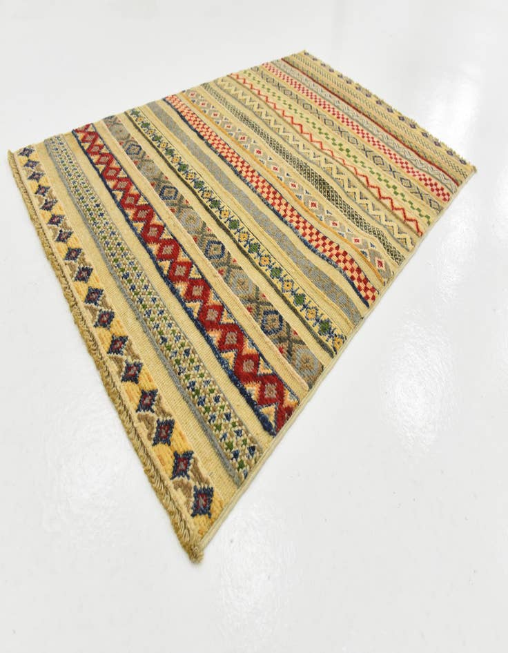 Detail image of  2' 7 x 4' 1  Hand Knotted Modern Ziegler Rug