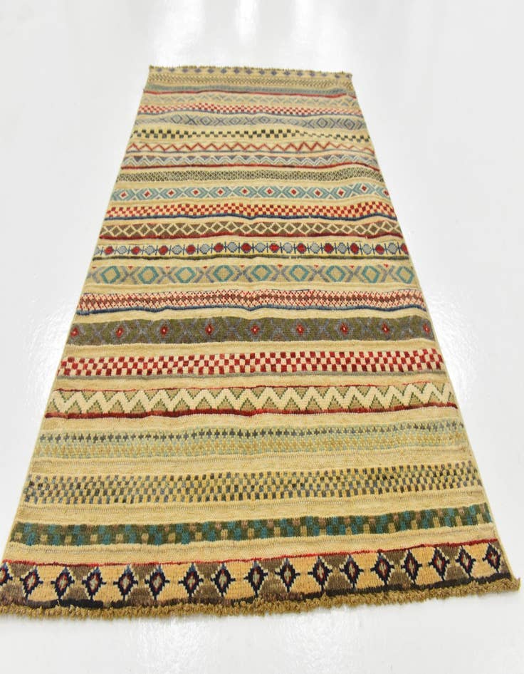 Detail image of  2' 9 x 4'  Hand Knotted Modern Ziegler Rug