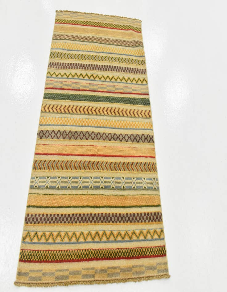 Detail image of  2' 8 x 4'  Hand Knotted Modern Ziegler Rug