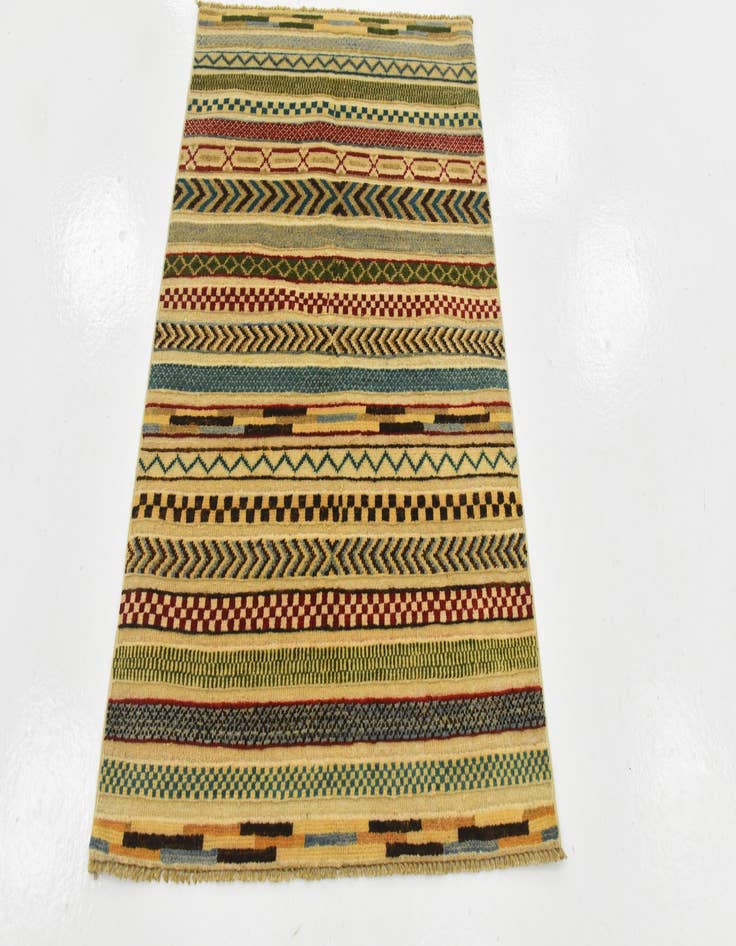 Detail image of  2' 8 x 4'  Hand Knotted Modern Ziegler Rug