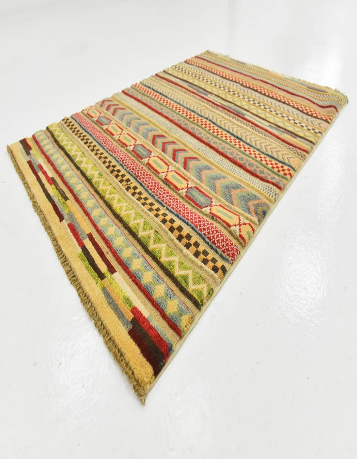 Detail image of  2' 8 x 3' 11  Hand Knotted Modern Ziegler Rug