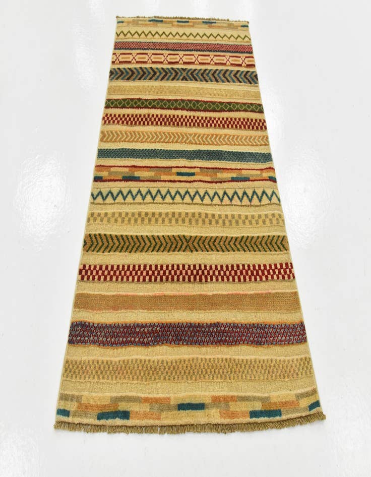 Detail image of  2' 7 x 4' 1  Hand Knotted Modern Ziegler Rug