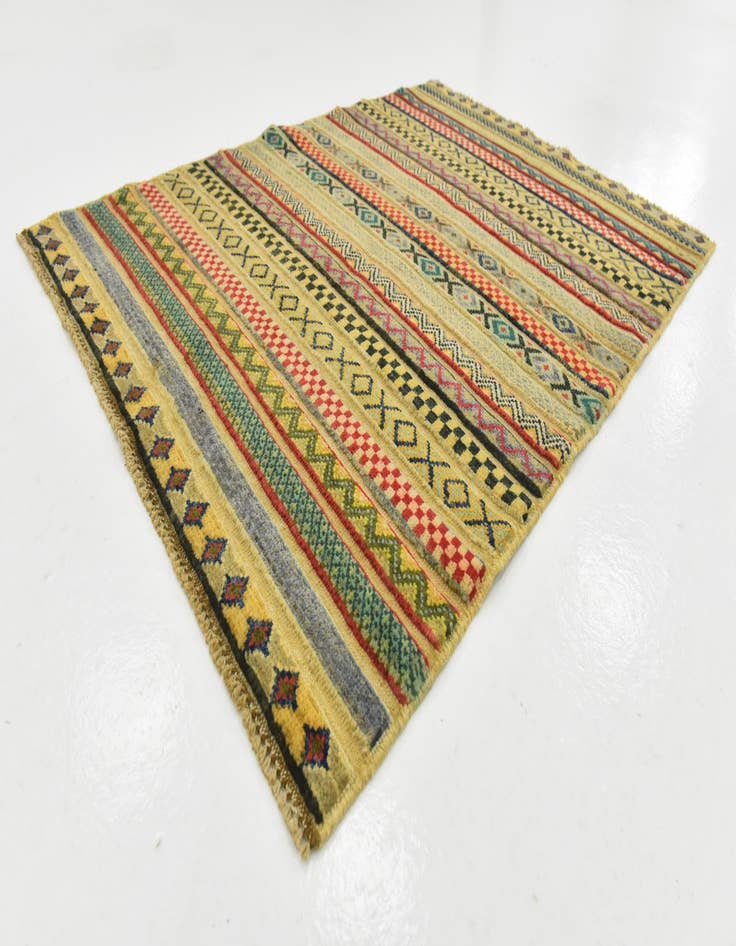 Detail image of  2' 11 x 3' 11  Hand Knotted Modern Ziegler Rug