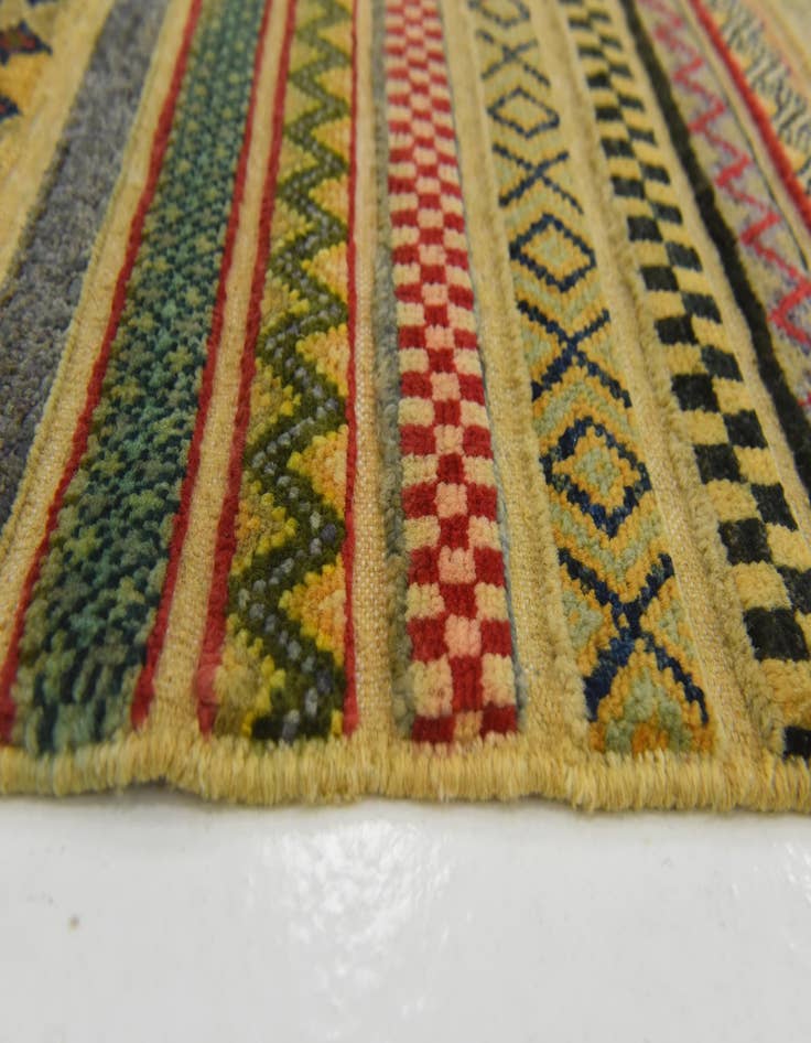 Detail image of  2' 11 x 3' 11  Hand Knotted Modern Ziegler Rug