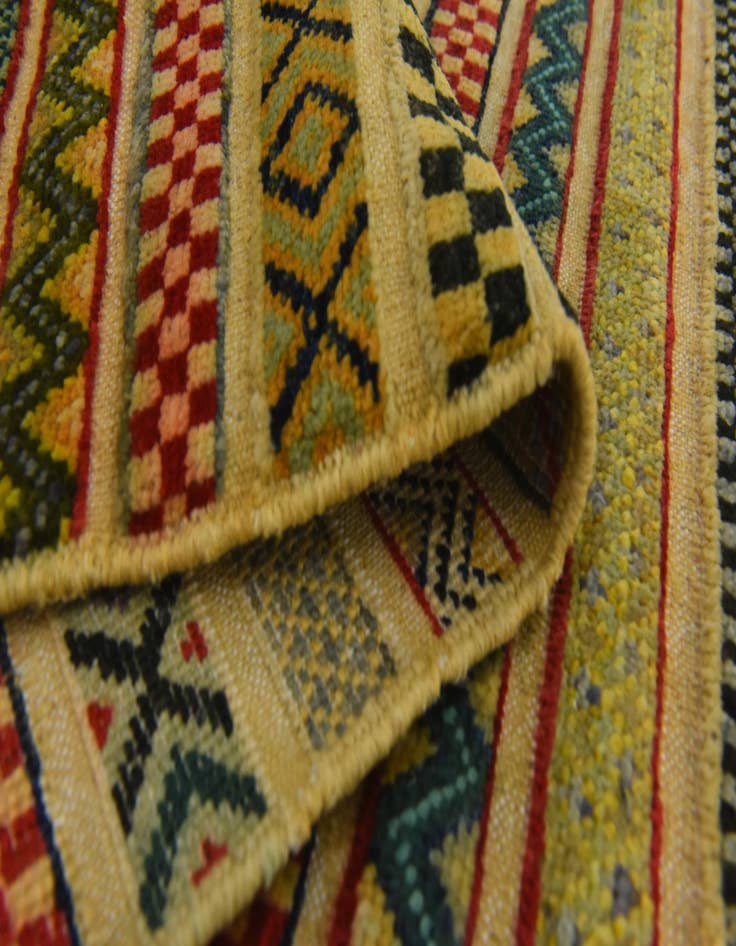 Detail image of  2' 11 x 3' 11  Hand Knotted Modern Ziegler Rug