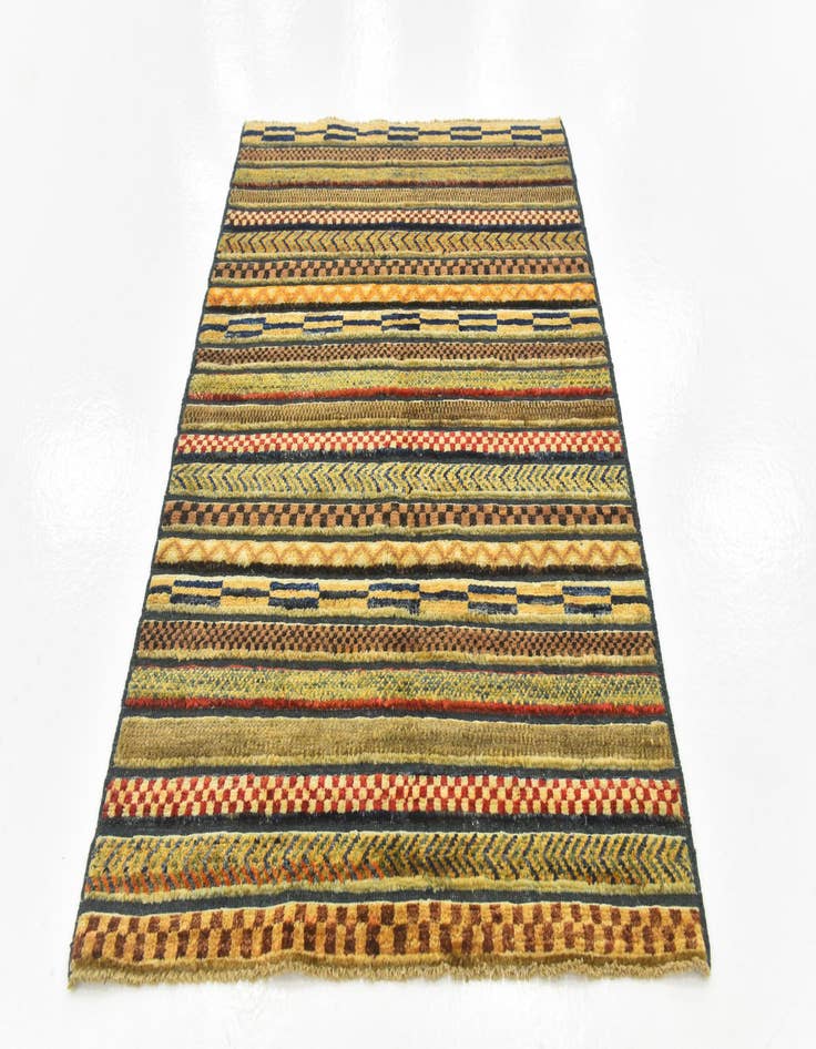 Detail image of  2' 8 x 4'  Hand Knotted Modern Ziegler Rug