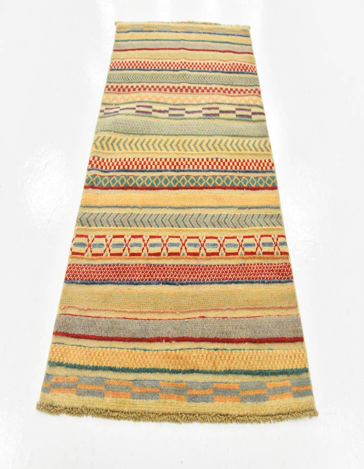 Detail image of  2' 7 x 4'  Hand Knotted Modern Ziegler Rug