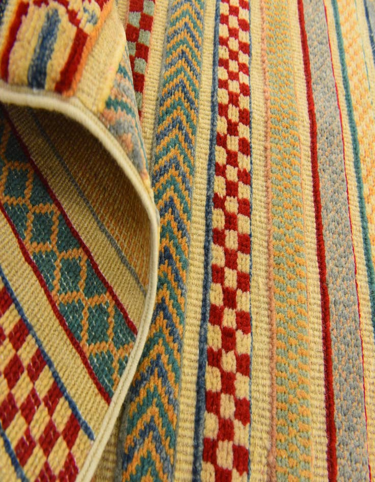 Detail image of  2' 7 x 4'  Hand Knotted Modern Ziegler Rug