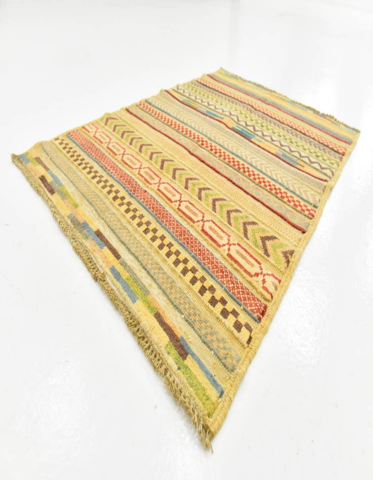 Detail image of  2' 8 x 4'  Hand Knotted Modern Ziegler Rug