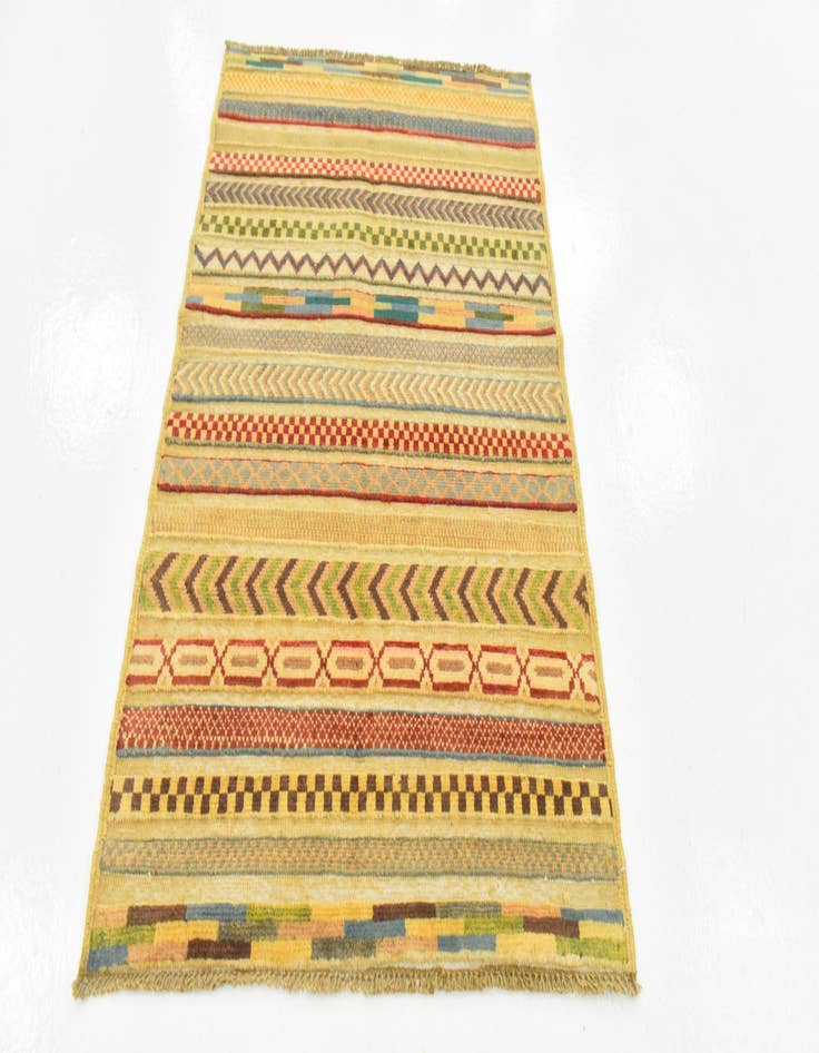 Detail image of  2' 8 x 4'  Hand Knotted Modern Ziegler Rug