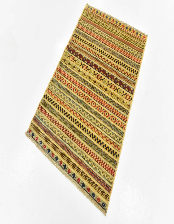 Detail image of  2' 10 x 4' 1  Hand Knotted Modern Ziegler Rug