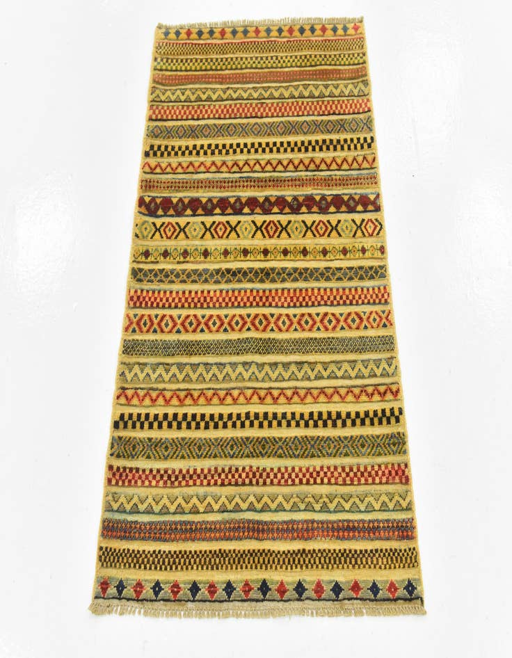 Detail image of  2' 10 x 4' 1  Hand Knotted Modern Ziegler Rug