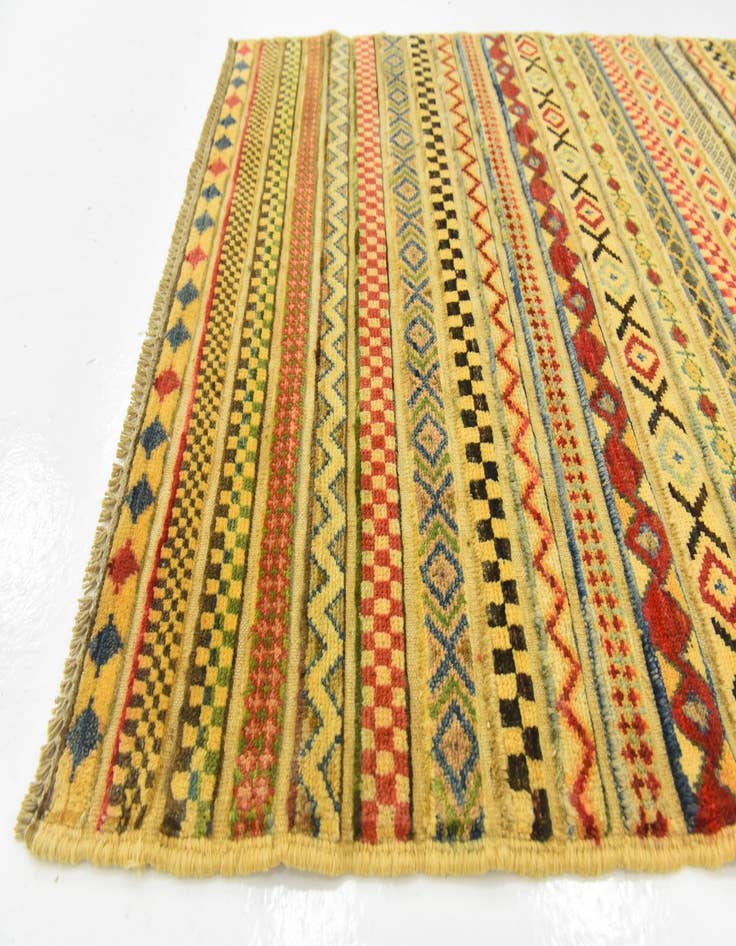 Detail image of  2' 10 x 4' 1  Hand Knotted Modern Ziegler Rug