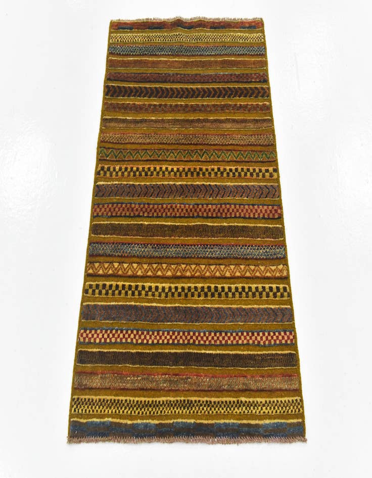 Detail image of  2' 9 x 4' 1  Hand Knotted Modern Ziegler Rug