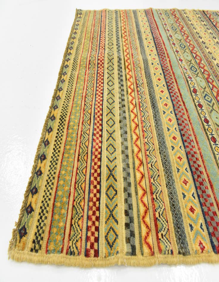 Detail image of  3' 9 x 6' 1  Hand Knotted Modern Ziegler Rug