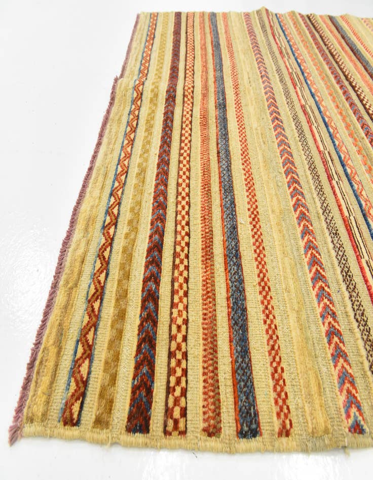 Detail image of  4' x 5' 9  Hand Knotted Modern Ziegler Rug