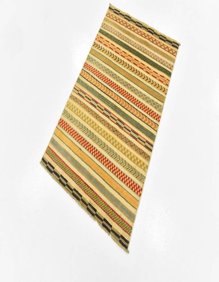 Detail image of  2' 7 x 3' 11  Hand Knotted Modern Ziegler Rug