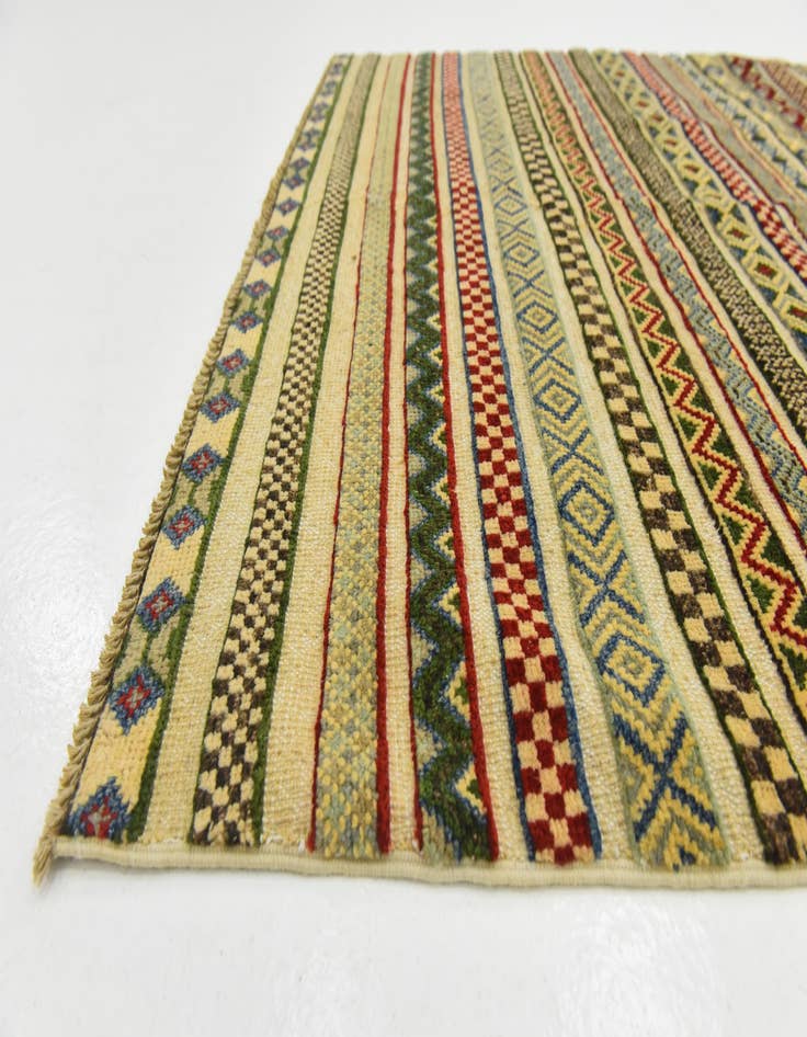 Detail image of  3' 7 x 5' 11  Hand Knotted Modern Ziegler Rug