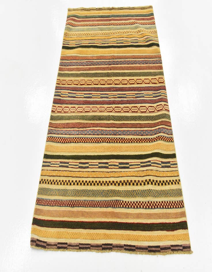 Detail image of  3' 11 x 5' 11  Hand Knotted Modern Ziegler Rug