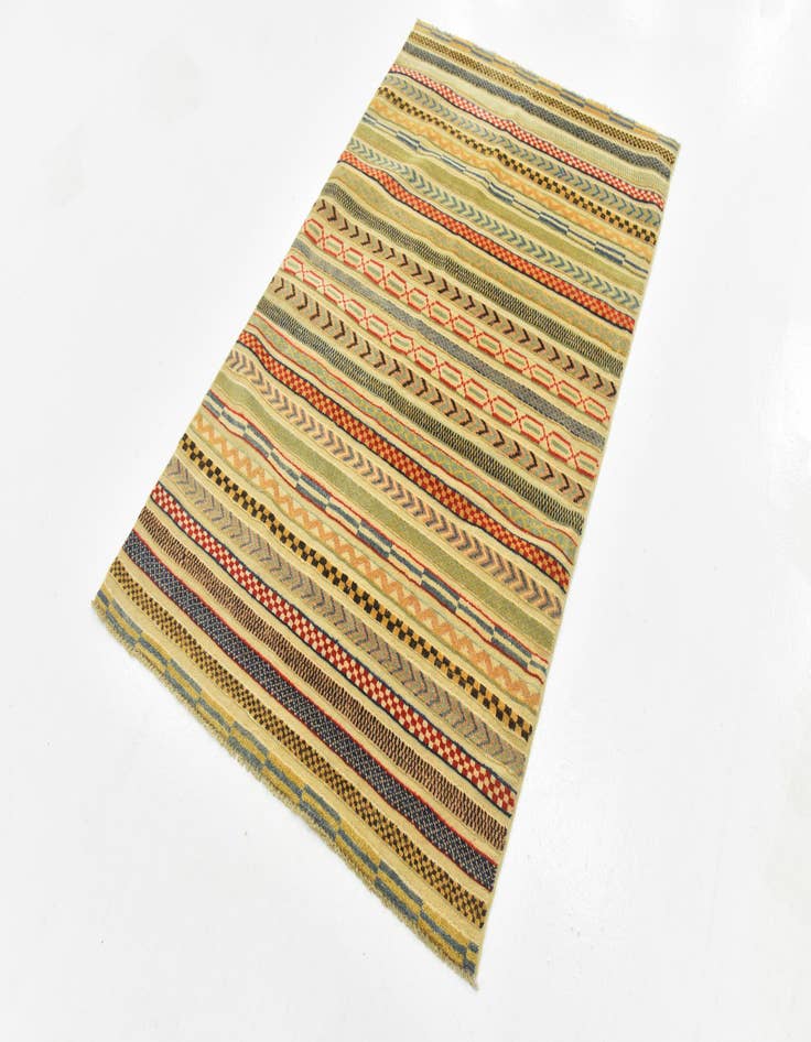 Detail image of  3' 6 x 5' 9  Hand Knotted Modern Ziegler Rug