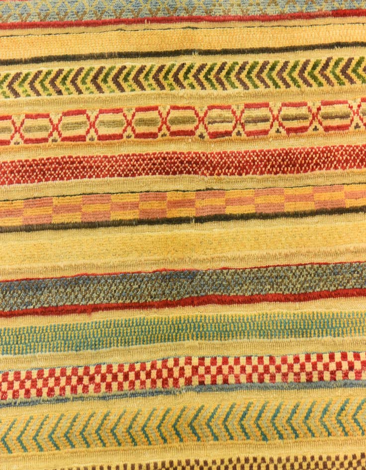 Detail image of  3' 7 x 5'  Hand Knotted Modern Ziegler Rug