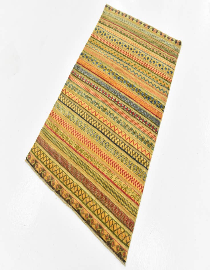 Detail image of  3' 3 x 5'  Hand Knotted Modern Ziegler Rug