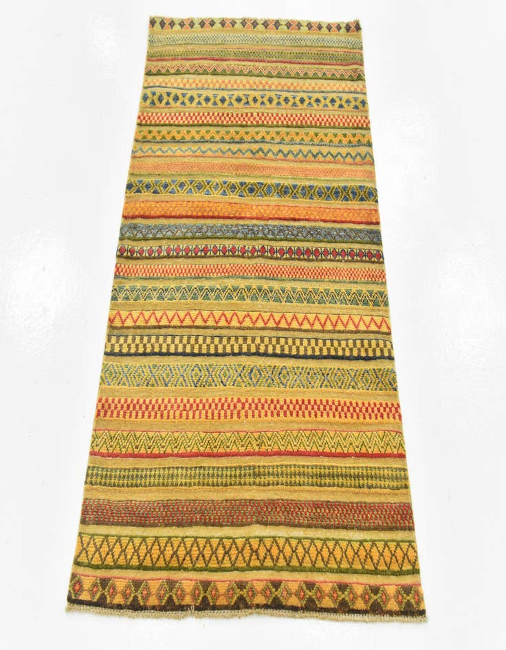 Detail image of  3' 3 x 5'  Hand Knotted Modern Ziegler Rug