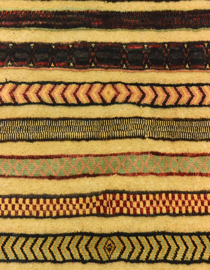 Detail image of  3' 4 x 4' 7  Hand Knotted Modern Ziegler Rug