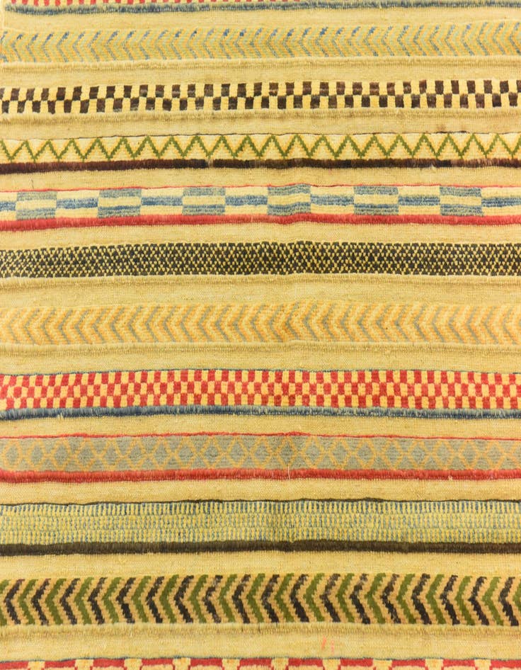 Detail image of  3' 2 x 5'  Hand Knotted Modern Ziegler Rug