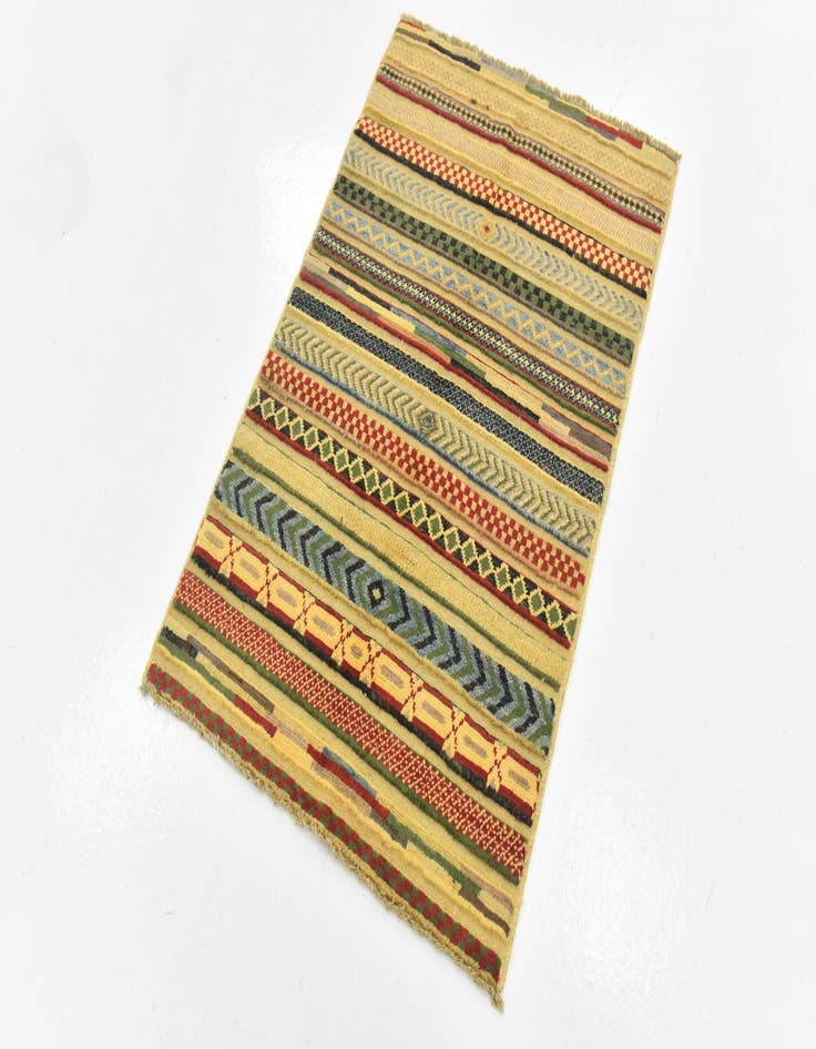 Detail image of  2' 7 x 3' 11  Hand Knotted Modern Ziegler Rug