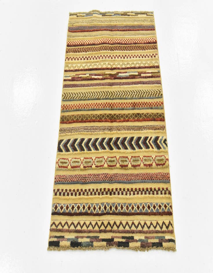 Detail image of  2' 9 x 3' 11  Hand Knotted Modern Ziegler Rug