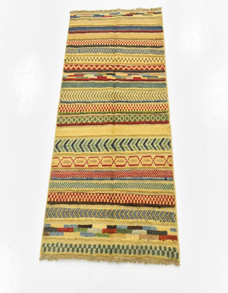 Detail image of  2' 9 x 4'  Hand Knotted Modern Ziegler Rug