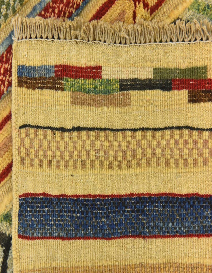 Detail image of  2' 9 x 4'  Hand Knotted Modern Ziegler Rug