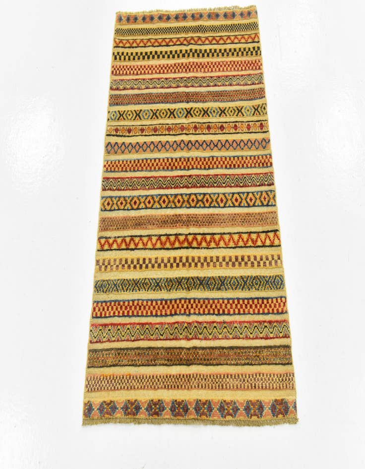 Detail image of  2' 8 x 4'  Hand Knotted Modern Ziegler Rug