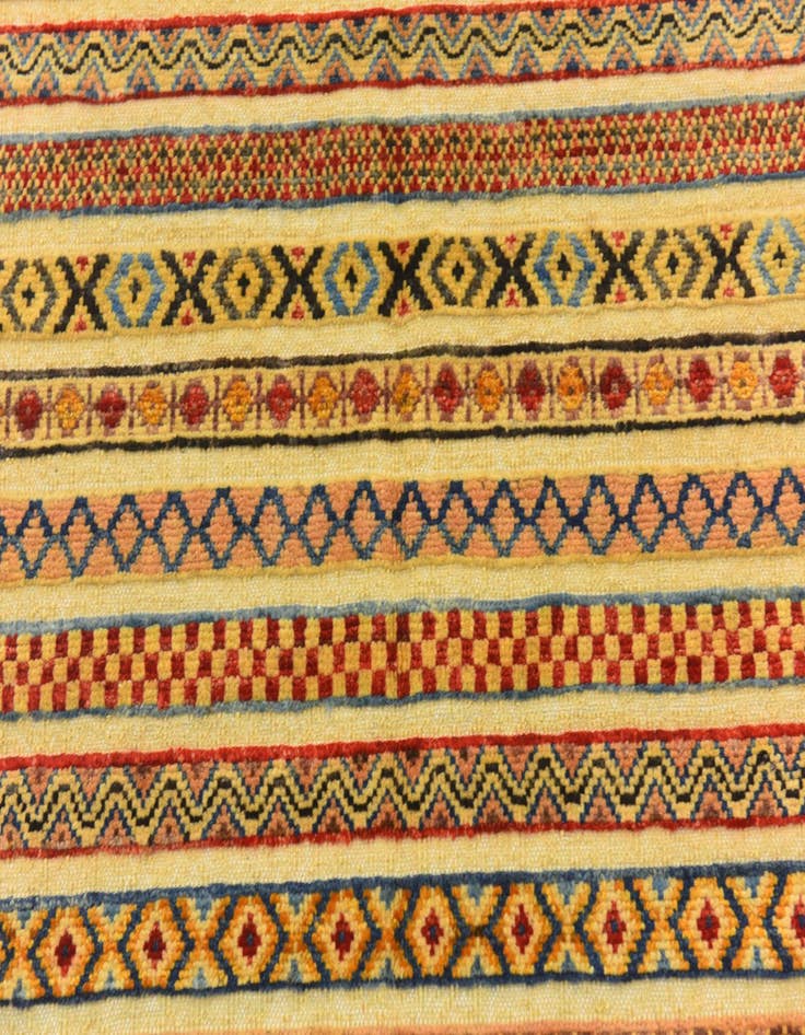 Detail image of  2' 8 x 4'  Hand Knotted Modern Ziegler Rug