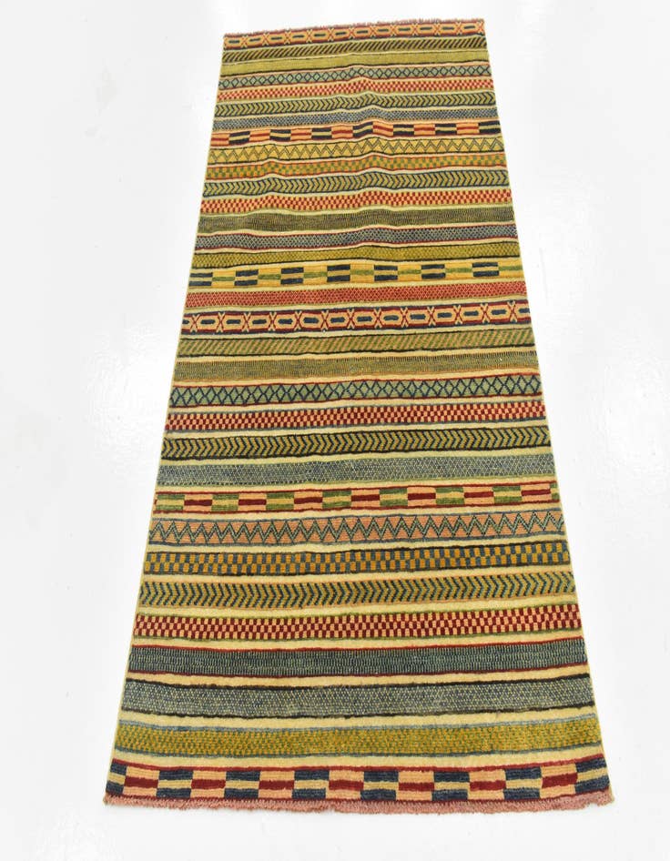 Detail image of  4' x 6'  Hand Knotted Modern Ziegler Rug