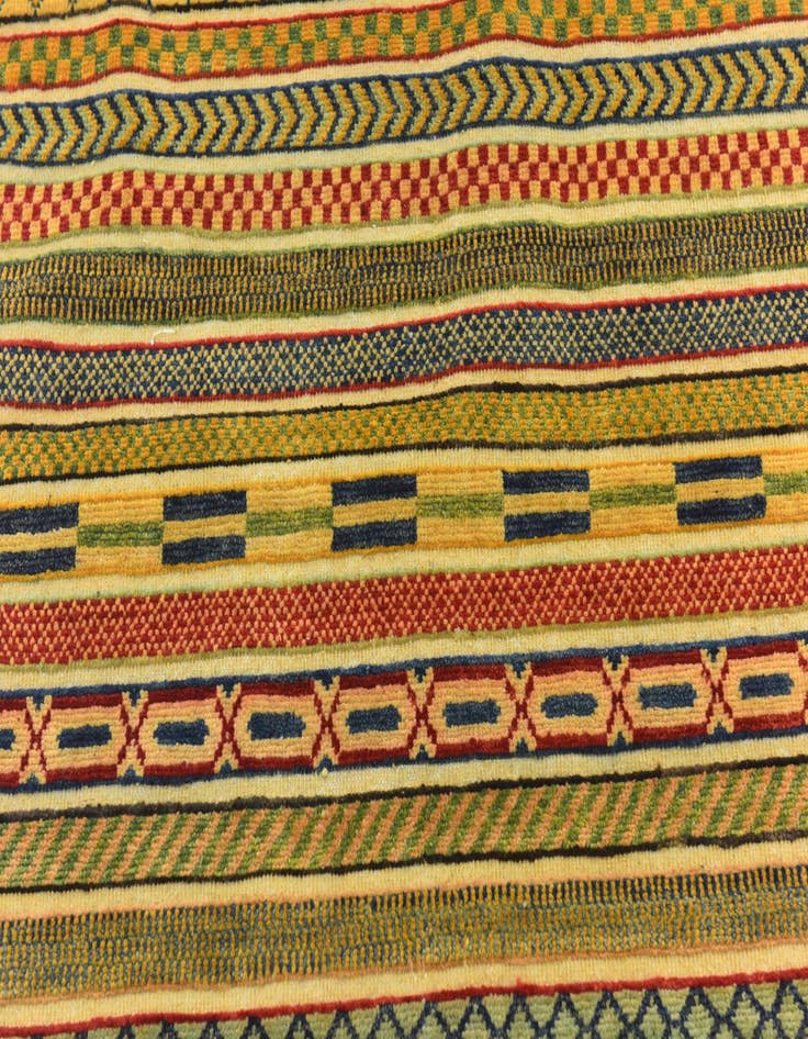 Detail image of  4' x 6'  Hand Knotted Modern Ziegler Rug