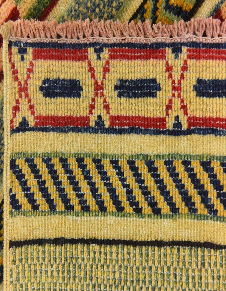 Detail image of  4' x 6'  Hand Knotted Modern Ziegler Rug