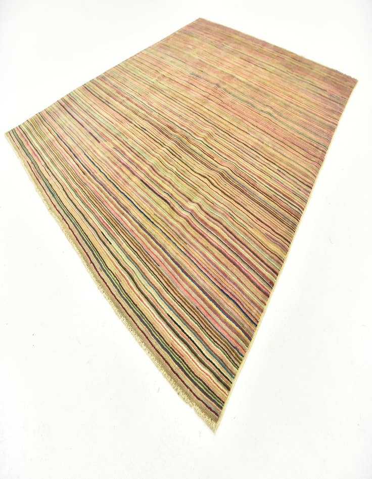 Detail image of  4' 11 x 6' 6  Hand Knotted Modern Ziegler Rug