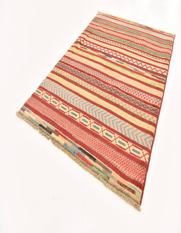 Detail image of  2' 9 x 4' 3  Hand Knotted Modern Ziegler Rug