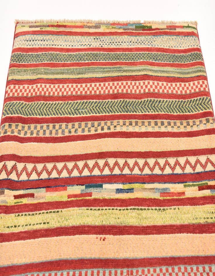 Detail image of  2' 9 x 4' 3  Hand Knotted Modern Ziegler Rug