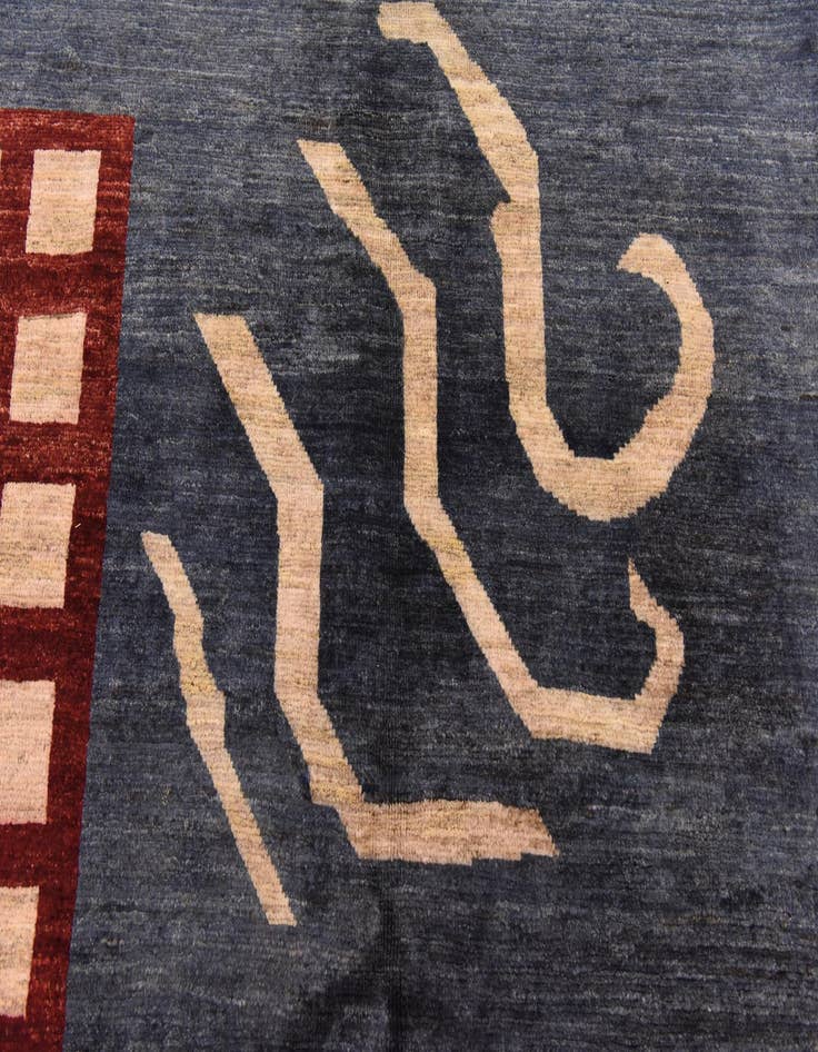Detail image of  6' 8 x 9' 6  Hand Knotted Modern Ziegler Rug
