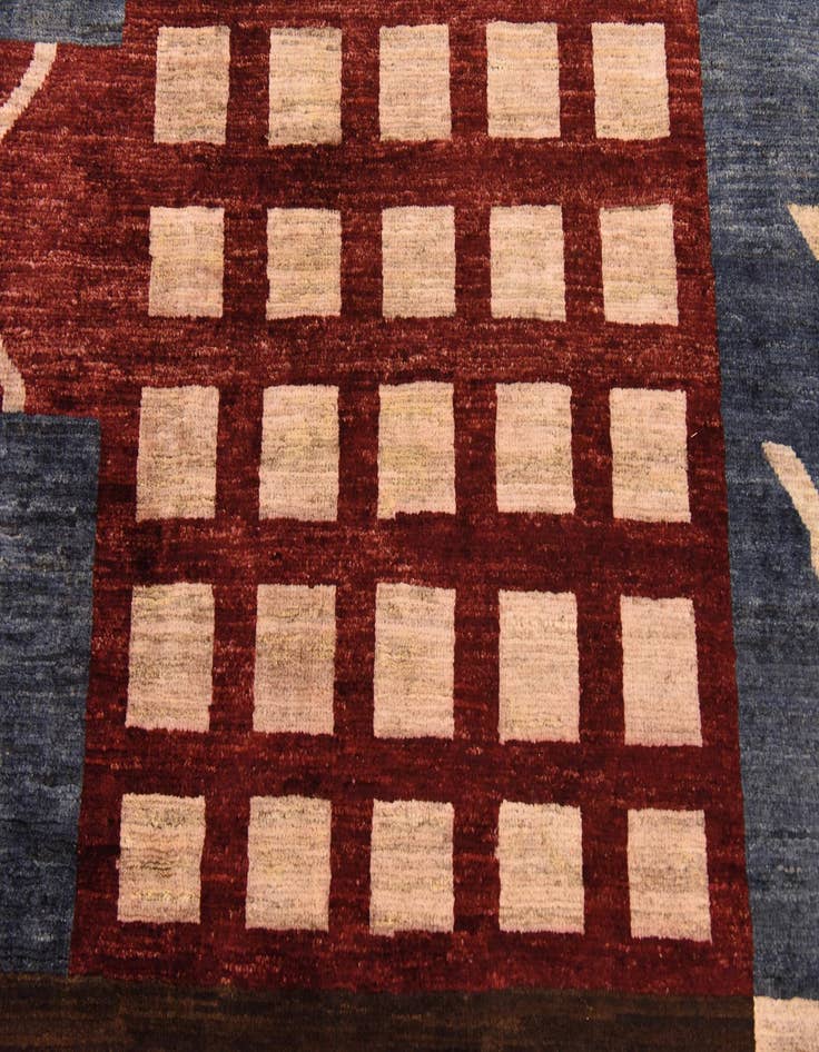 Detail image of  6' 8 x 9' 6  Hand Knotted Modern Ziegler Rug