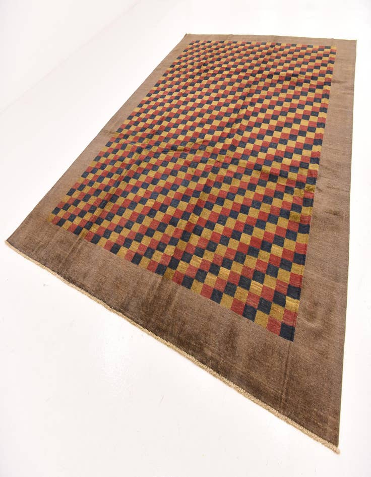 Detail image of  8' 11 x 11' 7  Hand Knotted Modern Ziegler Rug