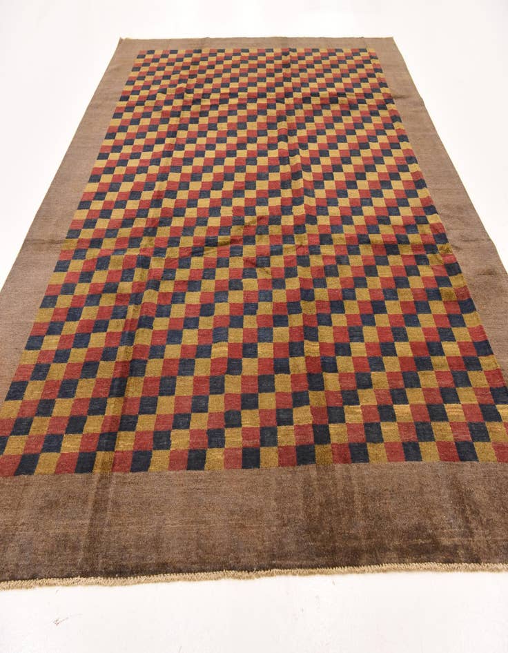 Detail image of  8' 11 x 11' 7  Hand Knotted Modern Ziegler Rug