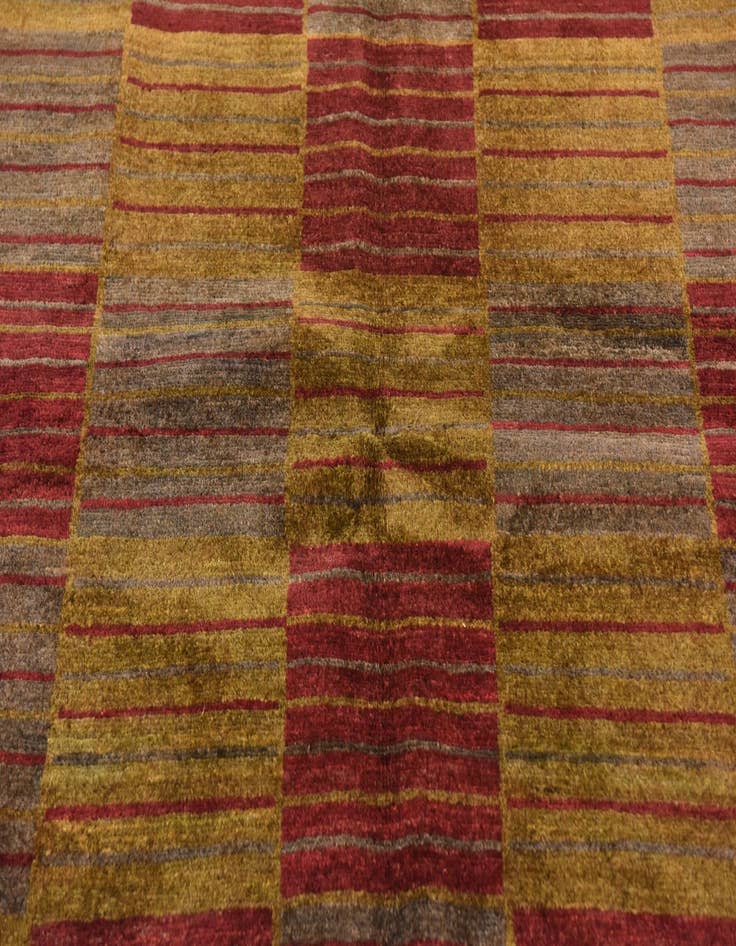Detail image of  5' 8 x 7' 10  Hand Knotted Modern Ziegler Rug